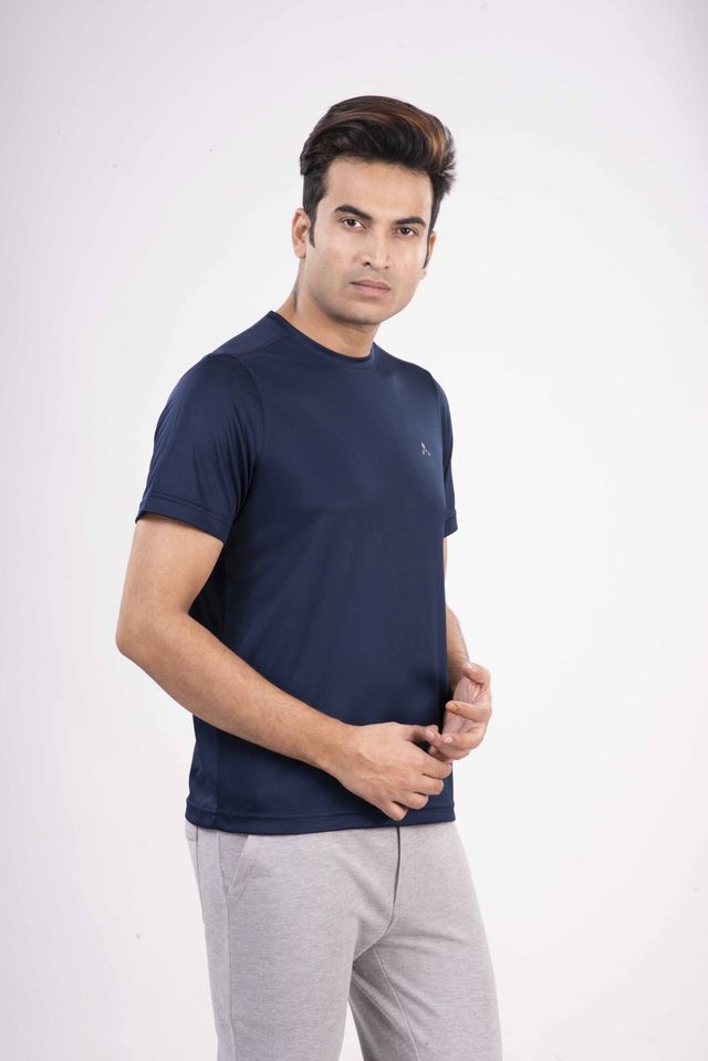 Actimaxx Men Solid Round Neck Chest Logo Dri-Fit T-shirt | Pack Of 2 | XXL | Colour May Vary