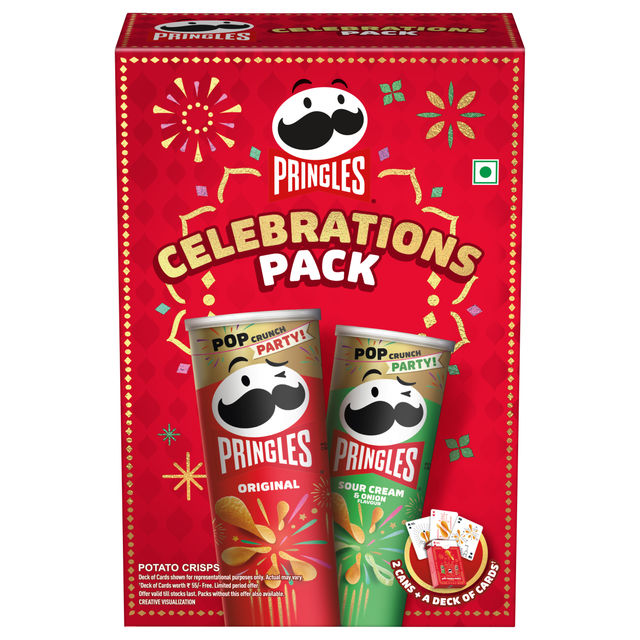 Pringles Potato Chips Festive Pack with Deck of Cards