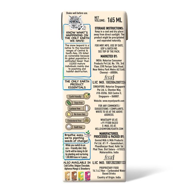 Only Earth Vanilla Oat Shake