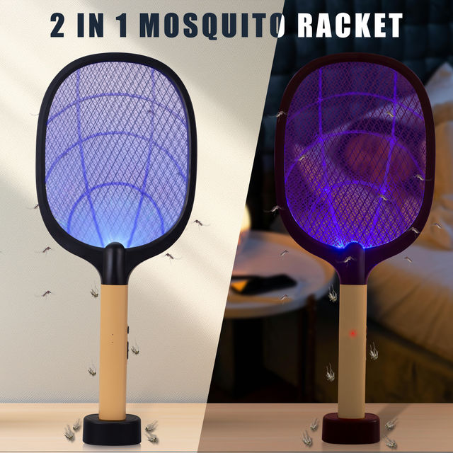 Buy Killato Weird Wolf 2 In 1 Uv Light Mosquito Bat Racket Usb Type C Charging Yellow Black at 705 Instant Online Delivery Zepto