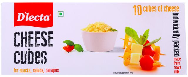 D'lecta Cheese- Cubes 200 g Combo