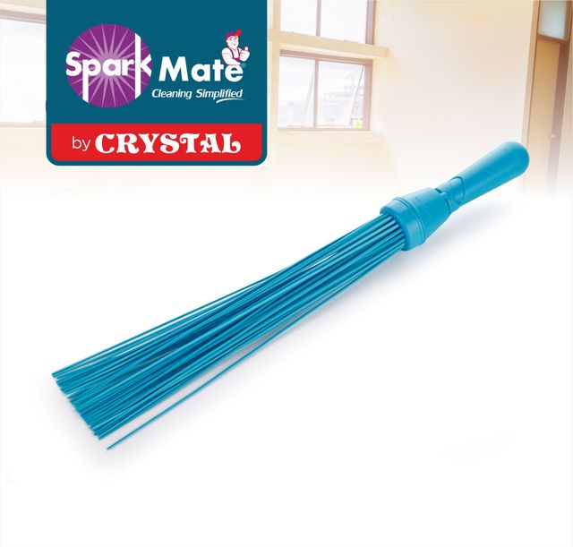 Buy Sparkmate By Crystal Kharata Plastic Stick Broom Jhadu For Home And ...