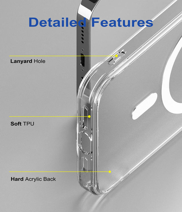 Zapcase Back Cover For Apple Iphone 11 (MagSafe-Clear)