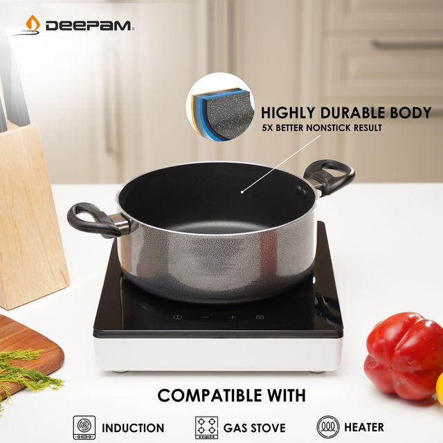 Deepam Deluxe Cook and Serve Biriyani Casserole/ Pot 235mm 2.5 Ltr
