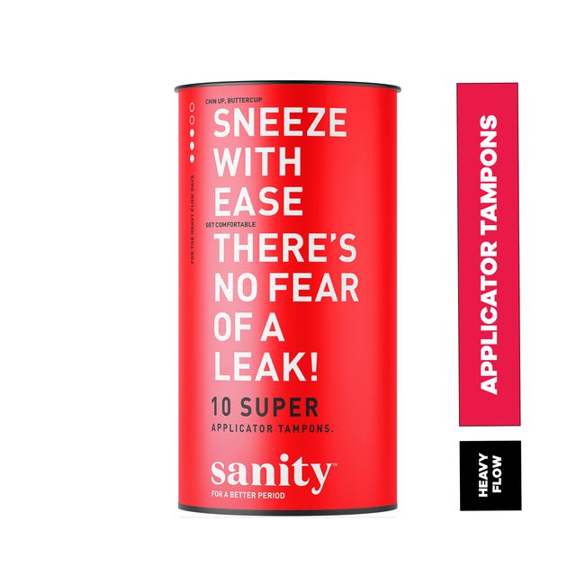 Sanity Super Applicator Tampons - Pack Of 10