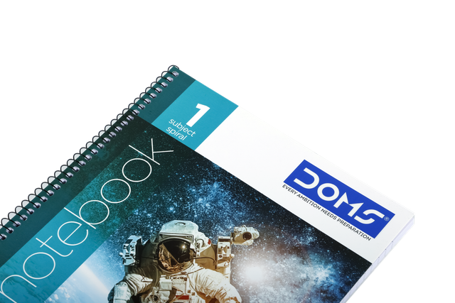 Doms 1 Subject Spiral Note Books Single Line (People'S Mind Series) - 70 Gsm Paper-160 Pages 1 pc Combo