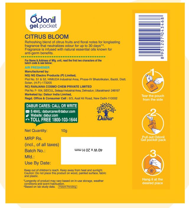 Odonil Gel Pocket - Citrus Bloom 10 g Combo