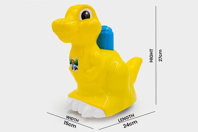 Toybharat Push N Go Dinosaur Toy - Fun Multicolour Birthday Gift for Kids