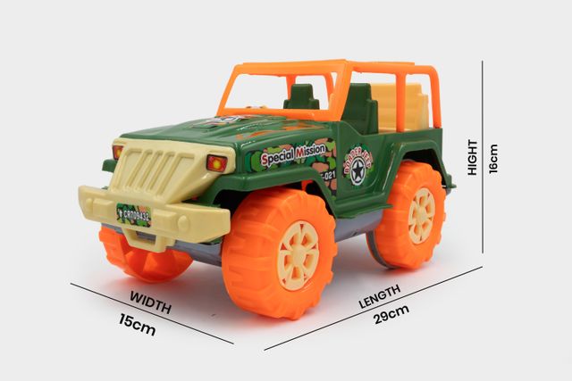 Toybharat Border Jeep Toy - Multicolour Travel Gift for Children