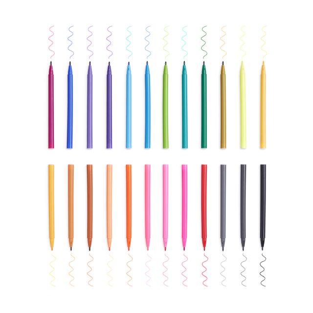 Camel Sketch Pens 24 Shades With Stencil