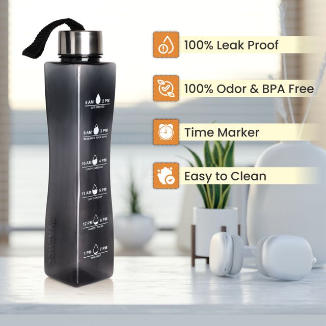 2Mech Water Bottle Time Marker Motivational Bottles 800 ml (Colour May Vary)