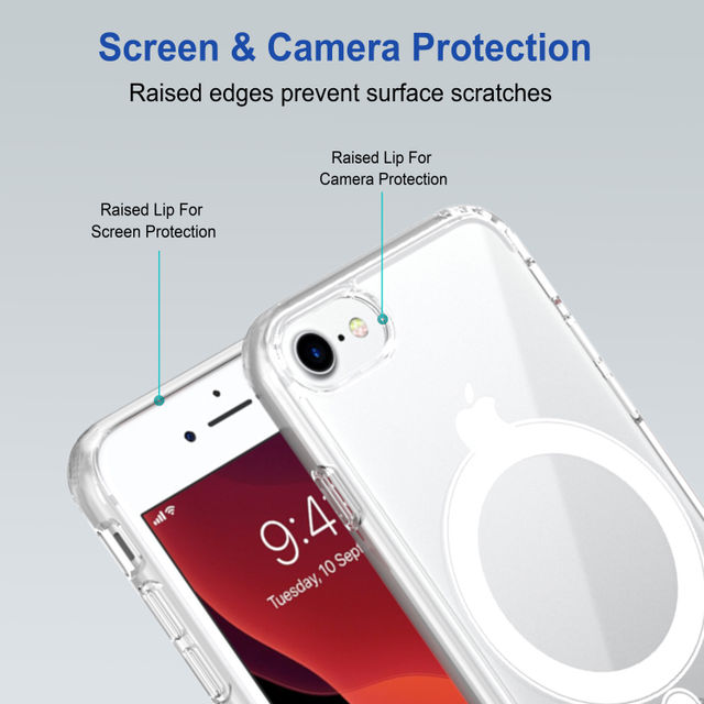 Zapcase Back Cover for Apple iPhone 7 | Apple iPhone 8 | Apple iPhone SE 2020 | MagSafe-Clear