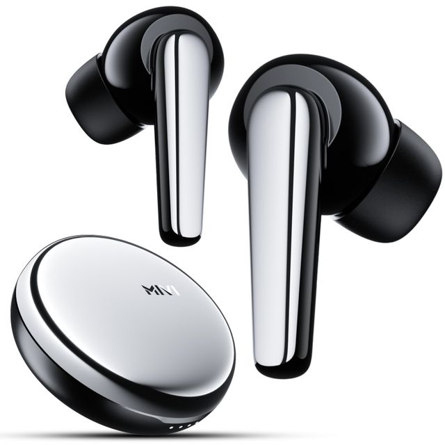 Mivi Superpods Dueto [Flagship Launch],Dual Drivers,13Mm Woofer,6Mm Tweeter Earbuds Bluetooth-Black