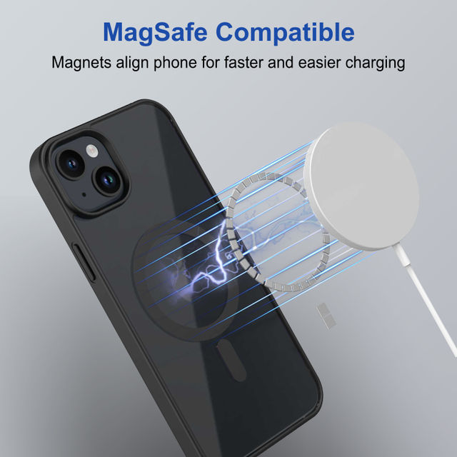 Zapcase Back Cover for Apple iPhone 15 | MagSafe-Black