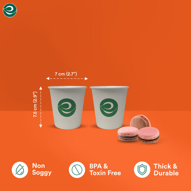 ECO SOUL 180 ml | 25 Count | Disposable Cup/Glass
