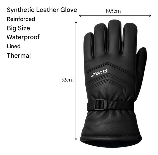 Buy Infispace Men's Winter Waterproof Sport Gloves with Leather