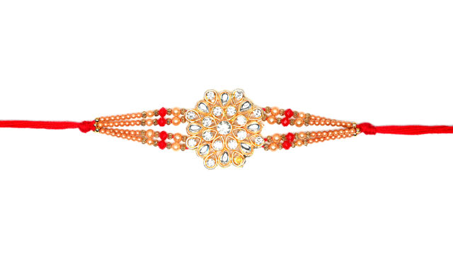 Aurum Baahubali Kundan Beads Rakhi