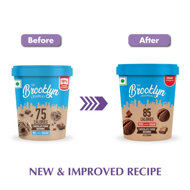 The Brooklyn Creamery Choco Fudge Brownie Cup - Zero Added Sugar