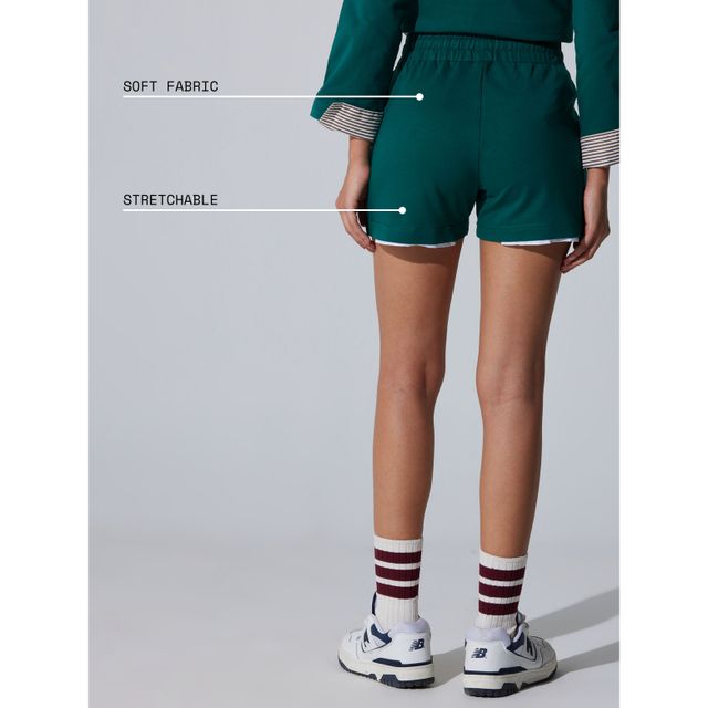 Cava Athleisure Green Zenfeel Shorts for Women | XXL