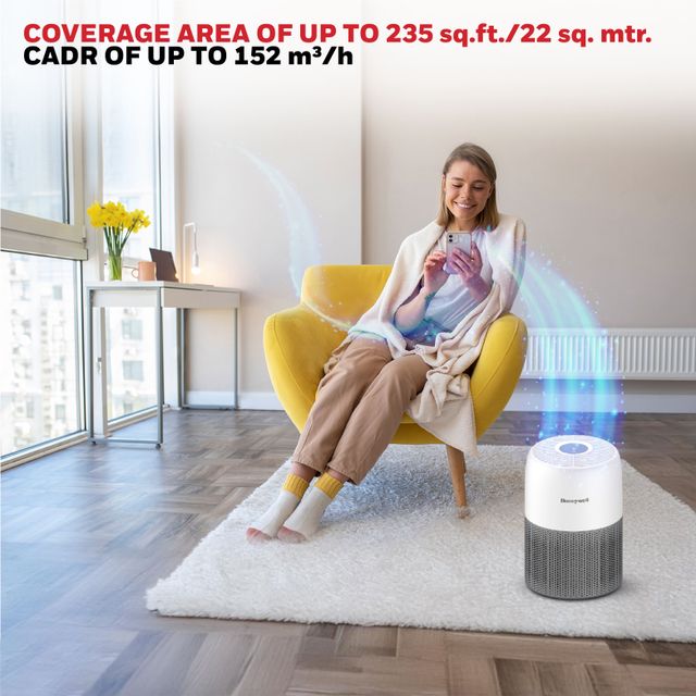 Honeywell Air Purifier Air Touch V1: 3-Stage Filtration Covers 235 Sq.F Removes 99.97% Pollutants