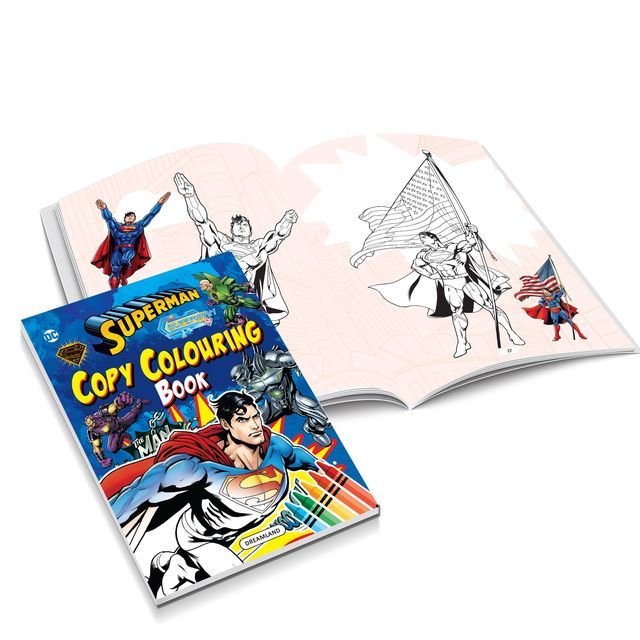 Dreamland Superman Copy Colouring and Activity Books Set of 5 | Gift Pack | Colouring Book, 176 Pages