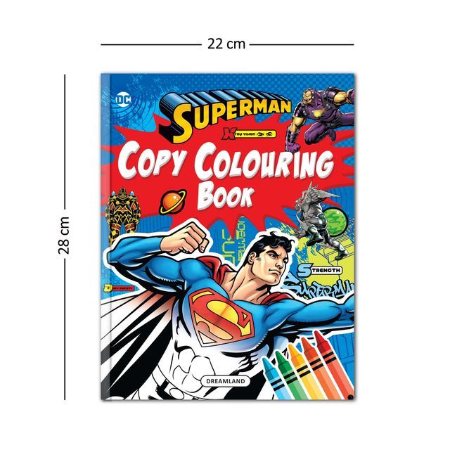 Dreamland Superman Copy Colouring and Activity Books Set of 5 | Gift Pack | Colouring Book, 176 Pages