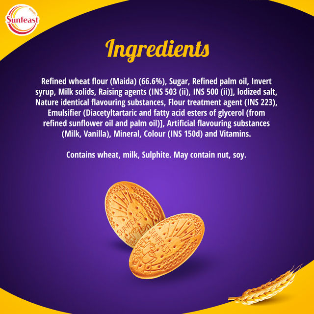 Sunfeast Light Active Plain Marie Biscuits with Iron and 6 Vitamins | Trans Fat-free