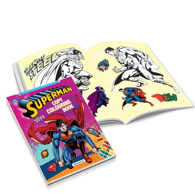 Dreamland Superman Copy Colouring and Activity Books Set of 5 | Gift Pack | Colouring Book, 176 Pages