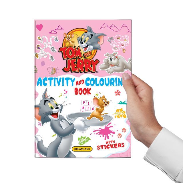 Dreamland Tom and Jerry Copy Colouring and Activity Books Set of 3 Kid Book | Gift Pack | Colouring Book, 104 Pages