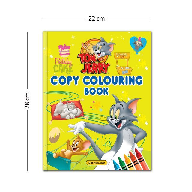 Dreamland Tom and Jerry Copy Colouring and Activity Books Set of 3 Kid Book | Gift Pack | Colouring Book, 104 Pages