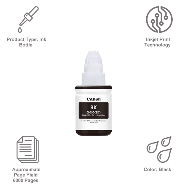 Canon Ink Bottle GI-790B Black