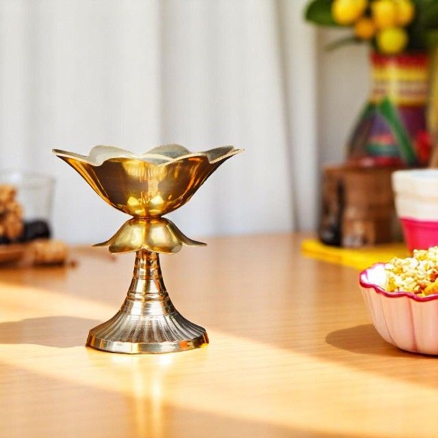 ServDharm Lotus Shaped Akhand Diya