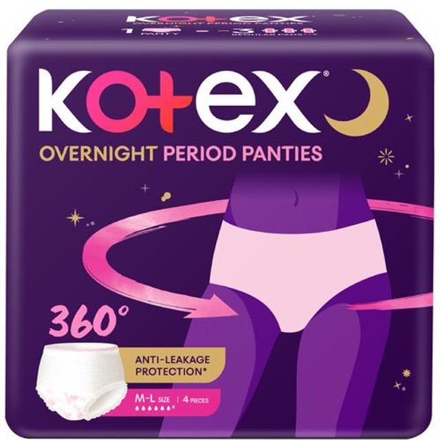 Kotex Overnight Period Panties | M-L