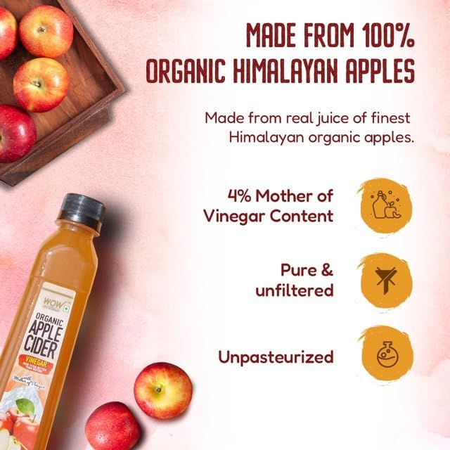WOW Life Science Organic Apple Cider Vinegar