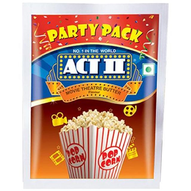 ACT II Instant Popcorn - Movie Theatre Butter, Buy 2 Get 1 free offer, Party Pack, Hot & Fresh in 3 mins