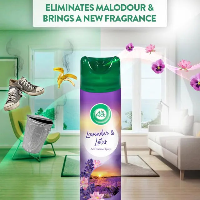 Air Wick Lavender & Lotus Room Air Freshener Spray Aerosol