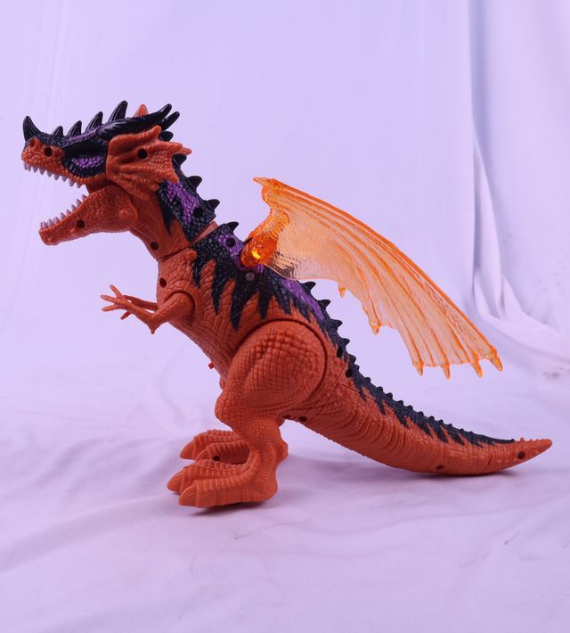 Toyshine Remote Control Walking Dinosaur T-Rex With Water Mist Spray Function Moving Wings