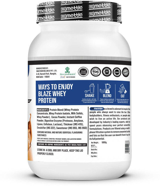 Getmymettle Blaze Whey Protein (Cold Coffee)
