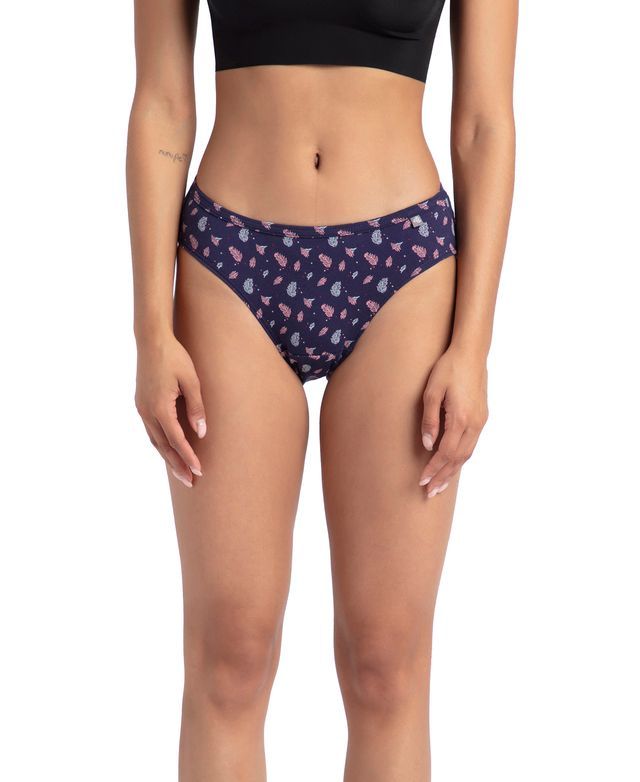 Jockey 1410 Women's Medium Coverage Super Combed Cotton Bikini (PO3, Assorted)