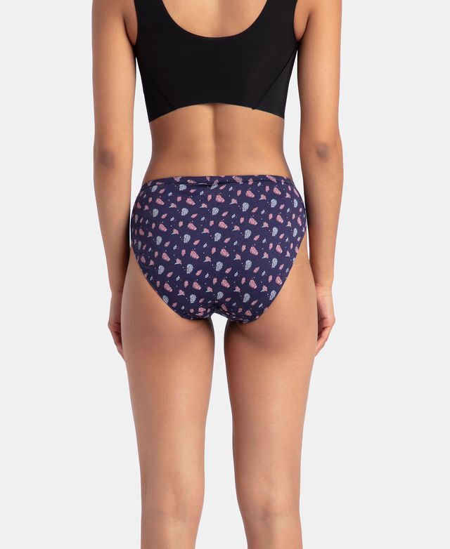 Jockey 1410 Women's Medium Coverage Super Combed Cotton Bikini (PO3, Assorted)