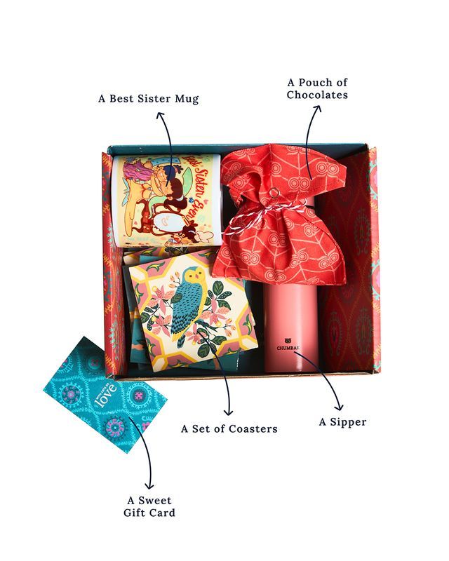 Park Avenue Chumbak Brew.Host.Hydrate Gift Hamper - Set of 4 | For your Sister