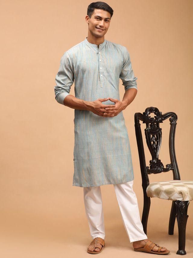Vastramay Men's Cotton Pant Style Pyjama | White - L
