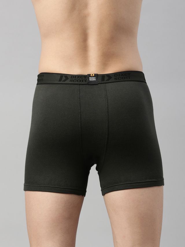 Dixcy Scott Originals Men'S Trunk Modern Fit Solid Innerwear (Multicolor-Pack Of 3)