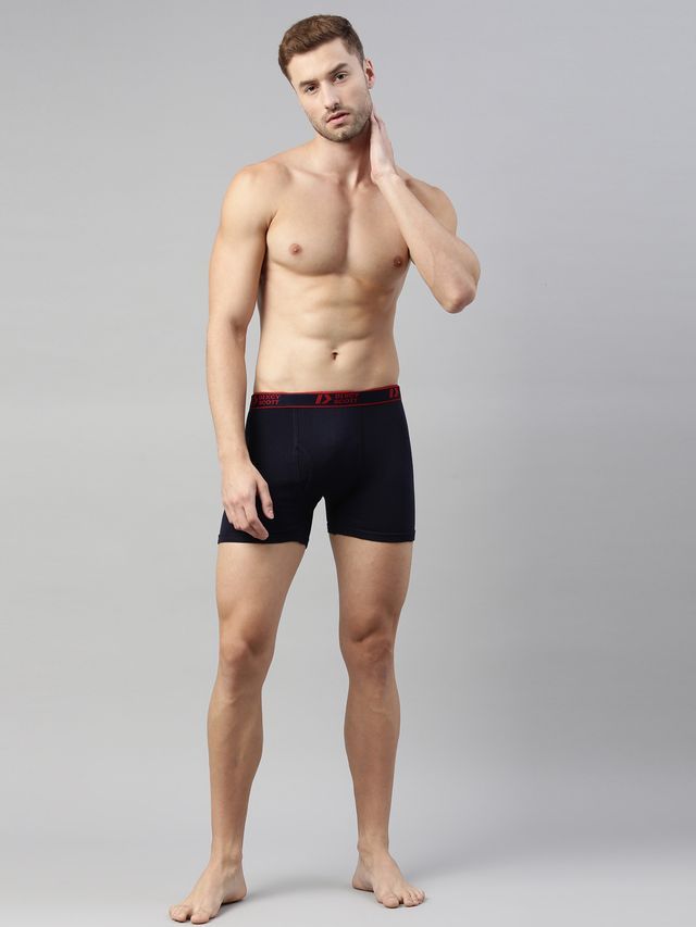 Dixcy Scott Originals Men'S Trunk Modern Fit Solid Innerwear (Multicolor-Pack Of 3)