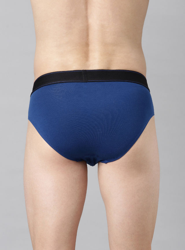 Force Nxt Men's Super Combed Cotton Four Way Stretch Solid Brief | Assorted - XL
