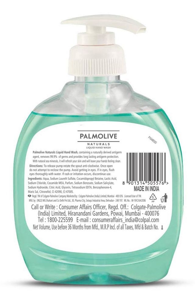 Palmolive Naturals Sea Minerals Liquid Hand Wash