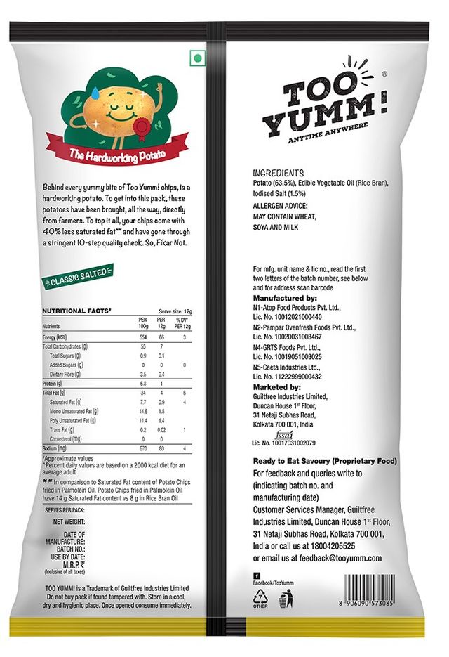 Too Yumm - Potato Chips Classic Salted