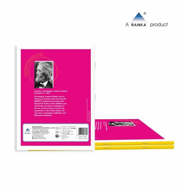 Single Line Notebook-120 Pages- Pack of 3 (Assorted Prints)