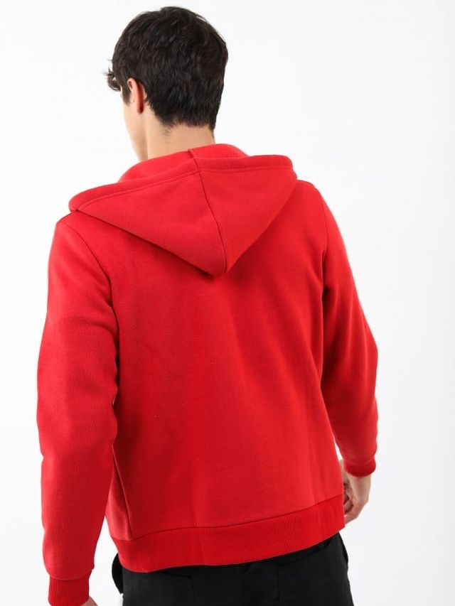 Buy Ketch Men Hooded Solid Sweatshirt | Red | M Online - Price