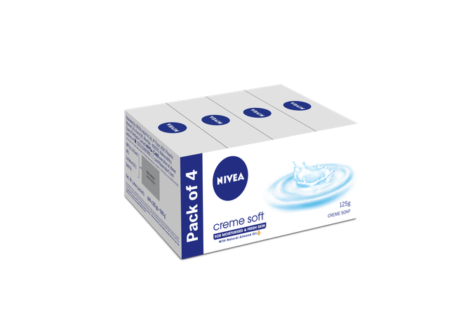 Nivea Bathcare Creme Soft Soap Pack Of 4